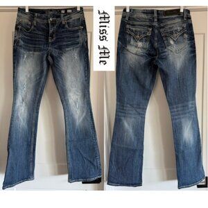 Miss Me Mid-Rise Easy Bootcut Size 27 Inseam 33 - NWOT